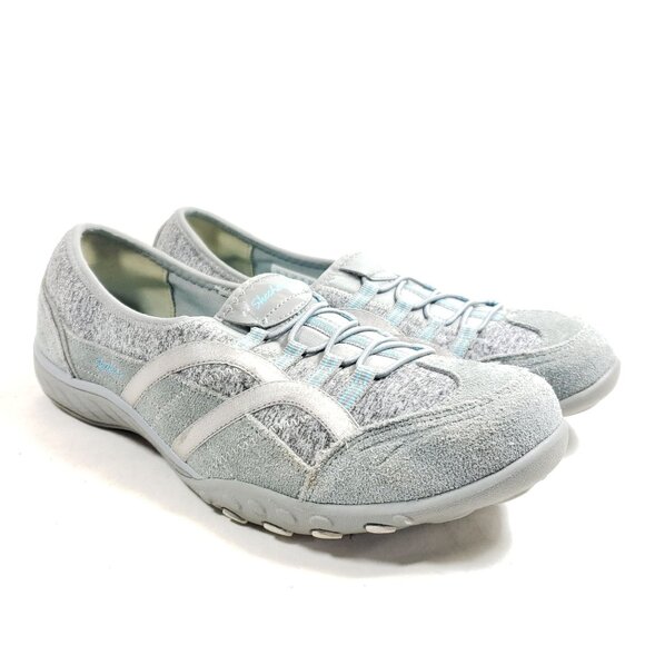 Skechers Shoes - Skechers Womens Size 10 Breathe Easy Faithful Gray Slip-On Shoes